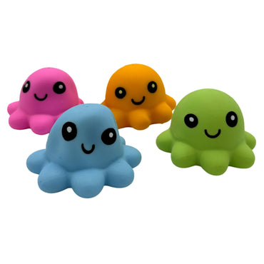 4 PC SQUISHY OCTOPUS STRESS BALL