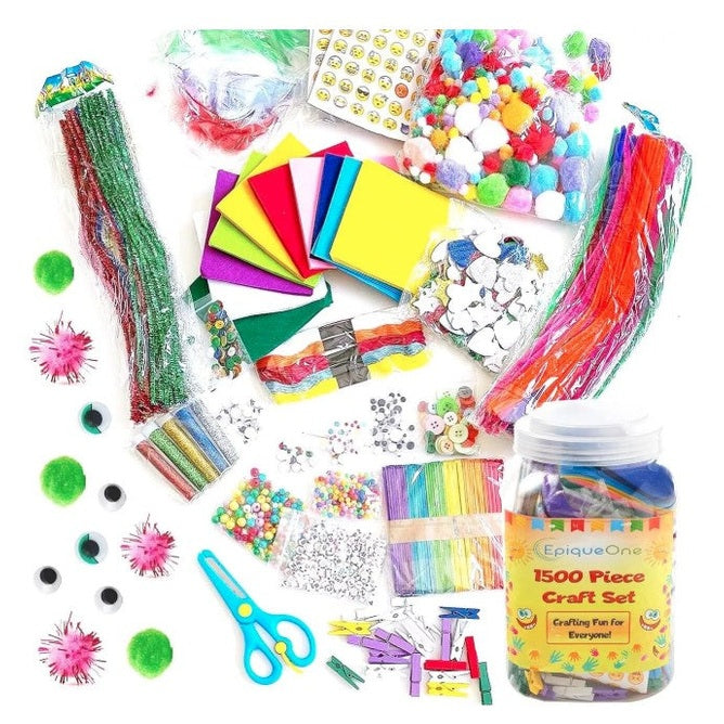 1,500 PC CRAFT SUPPLIES SET