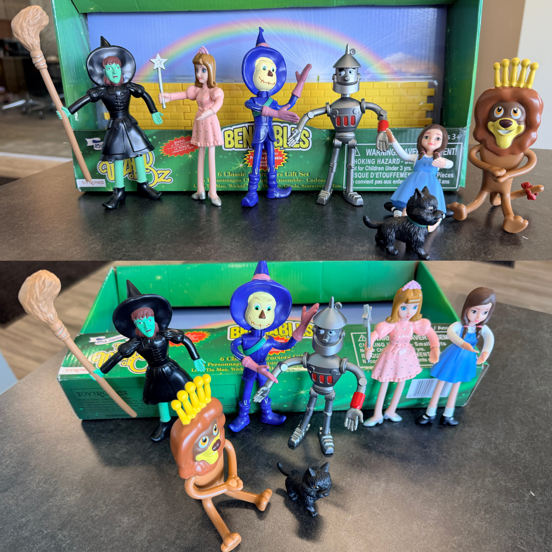 SET OF 6 BENDABLE OZ CHARACTERS