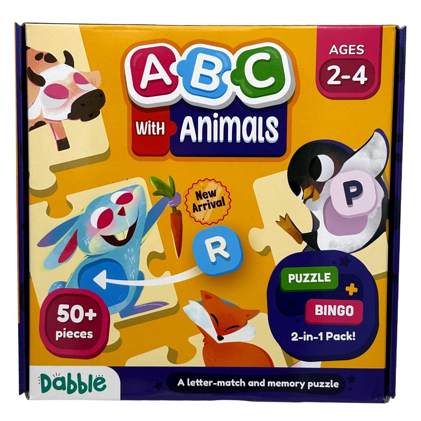 Box of an ABC puzzle with animals.