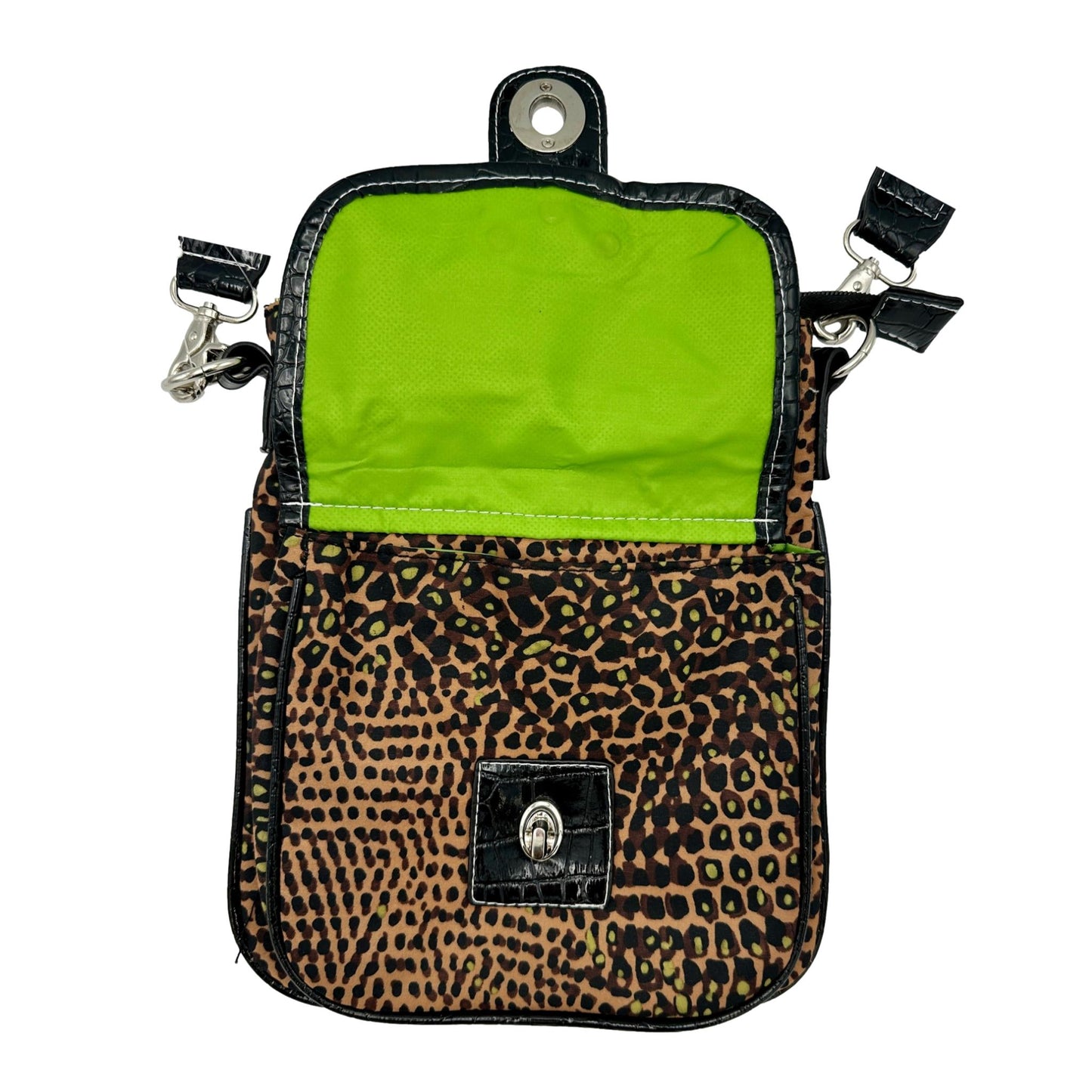 CROSSBODY POUCH WITH FRONT CLASP POCKET ASSORTED