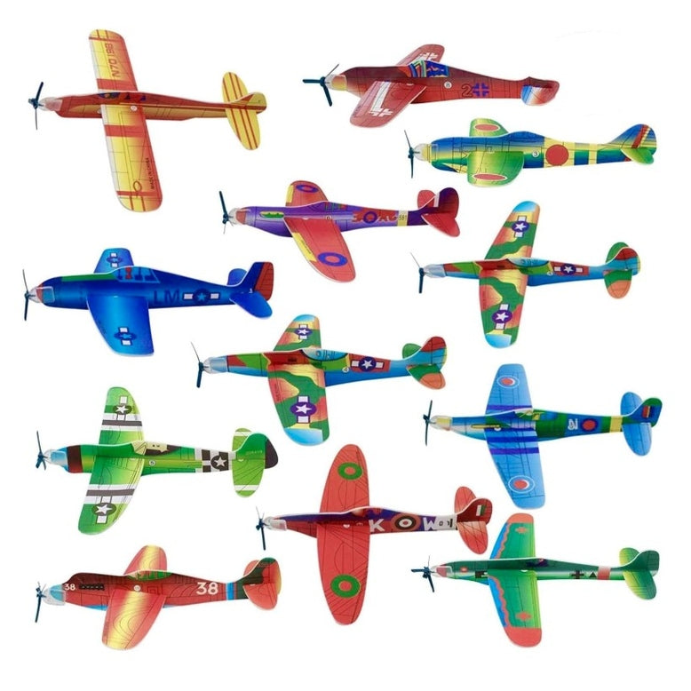 8 IN GLIDERS AIRPLANE ASSORTED