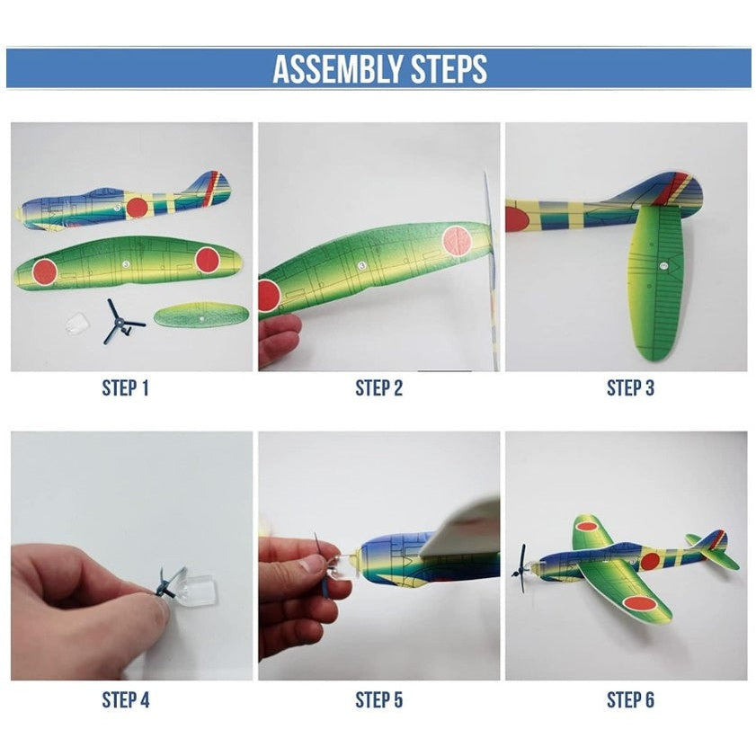 8 IN GLIDERS AIRPLANE ASSORTED