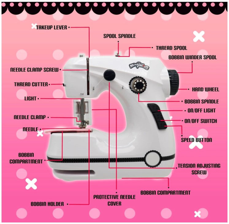ZAG HEROEZ MIRACULOUS MINI MARINETTE ATELIER LADYBUG SEWING MACHINE