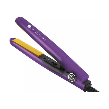 Purple Infinity Gold hair straightener with gold plates.
