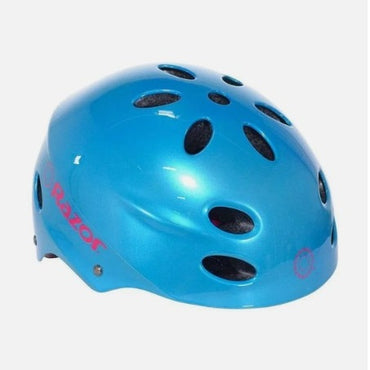 TURQUOISE AND PINK SKATE HELMET