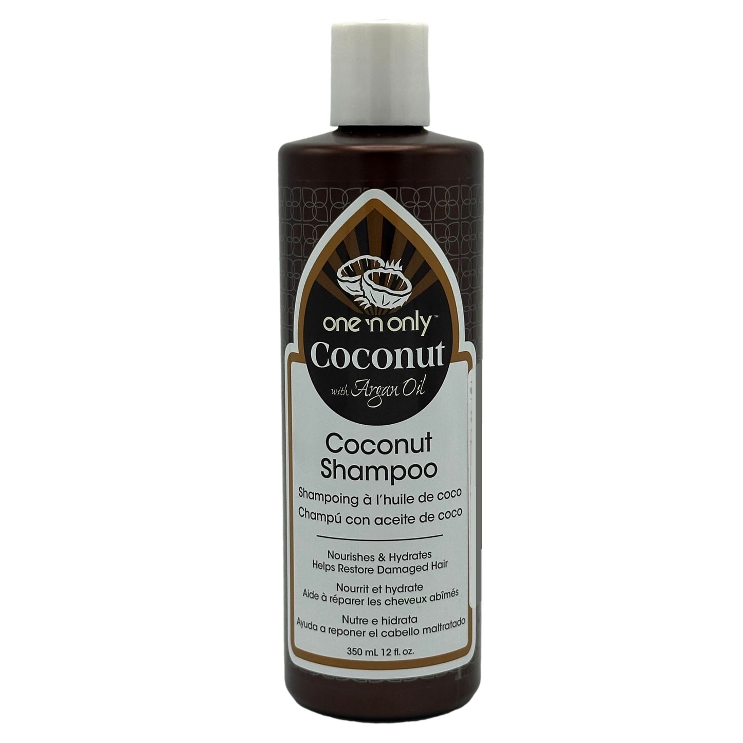 12 OZ COCONUT SHAMPOO WITH ARGAN OIL
