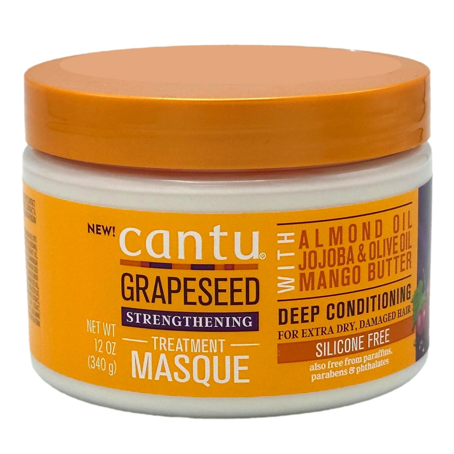 12 OZ GRAPESEED HAIR MASQUE DEEP TREATMENT