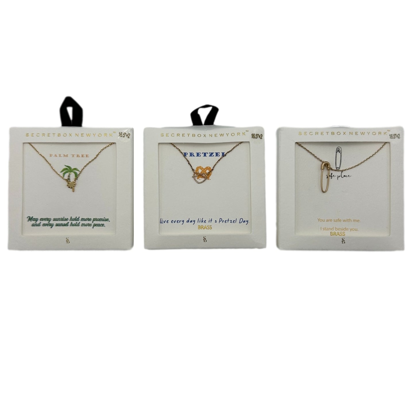 WHITE GIFT BOX NECKLACE ASSORTED