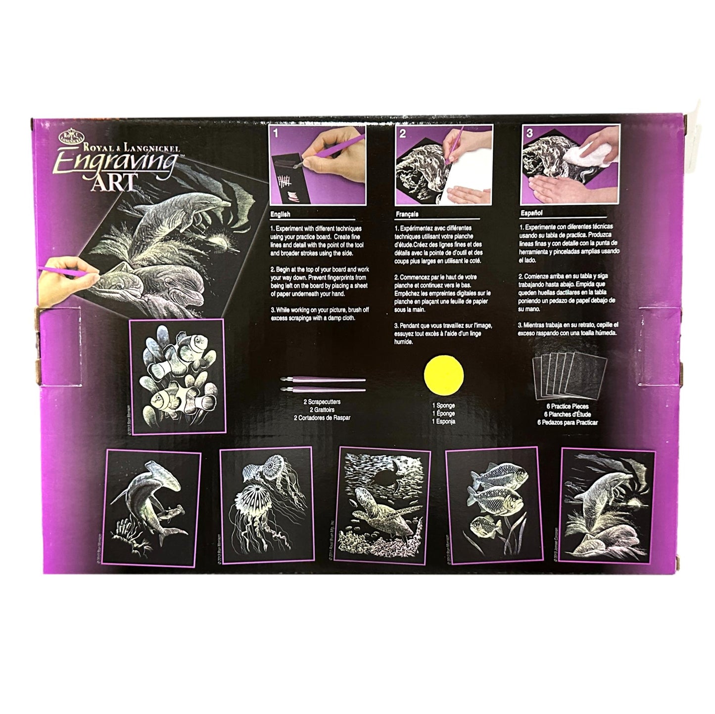 15 PC ENGRAVING ART PROJECTS ASSORTED