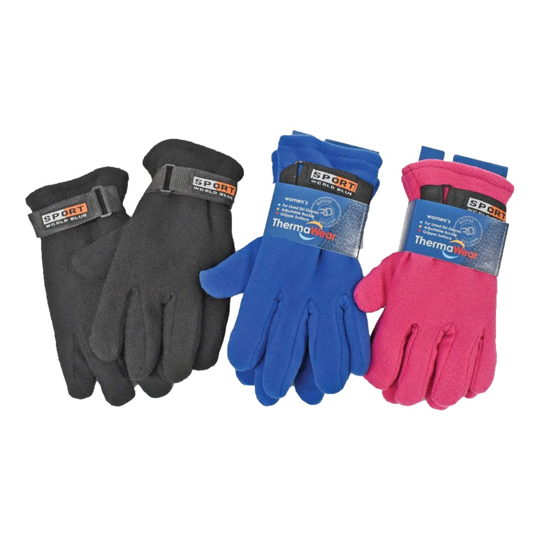 GUANTES DE POLAR PARA MUJER SURTIDOS