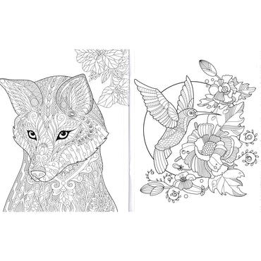ADULT ANIMAL COLORING BOOK ASSORTED