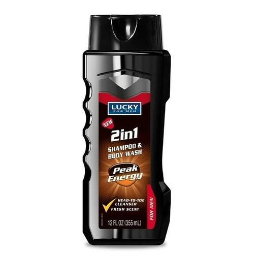 12 OZ MEN'S PEAK ENERGY 2 IN 1 SHAMPOO & BODY WASH