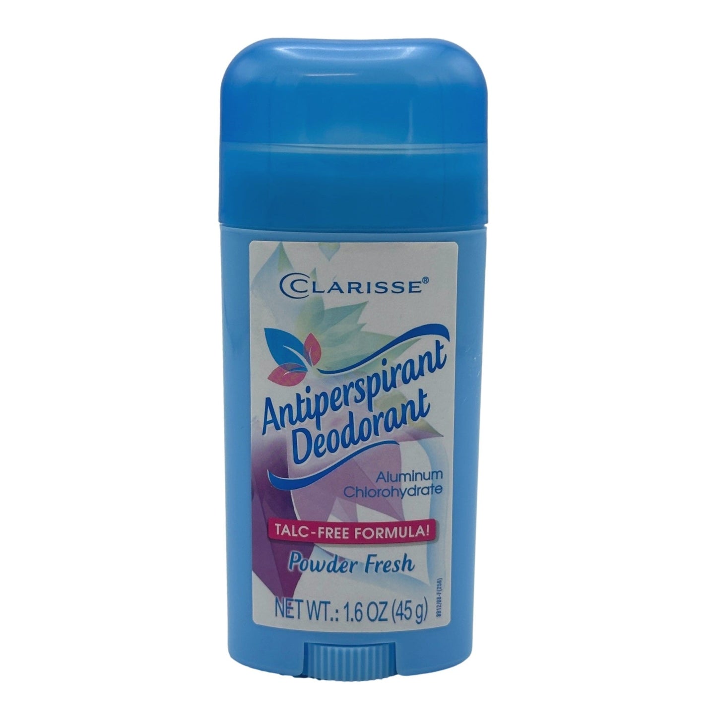 Blue Clarrisse antiperspirant deodorant stick.