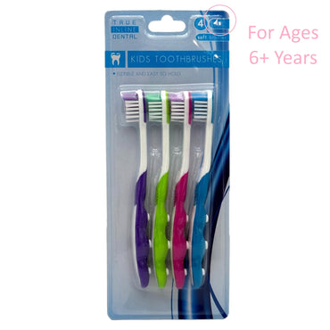 4 PK KIDS TOOTHBRUSHES - MULTIBLE AGE ASSORTMENT