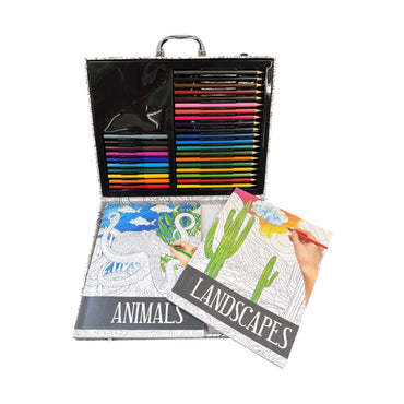 CALMING COLORING CASE OF ART SUPPLIES