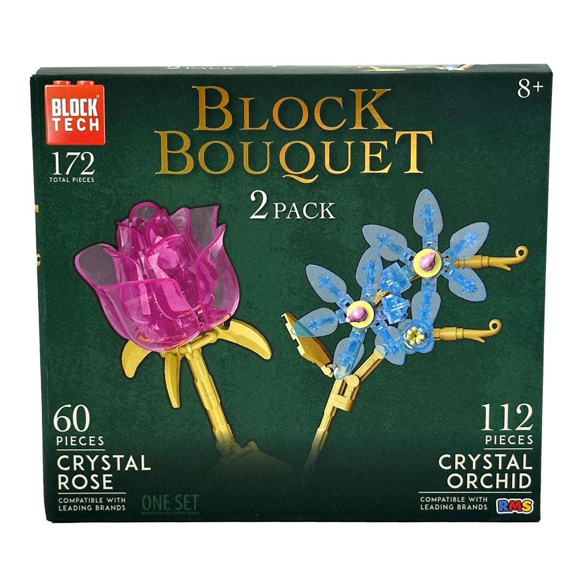 CRYSTAL FLOWER STEM BLOCKS