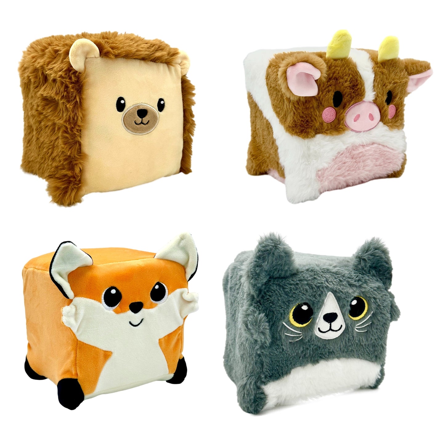 6.5 IN SLOW RISE CUBE PLUSH ASSORTED