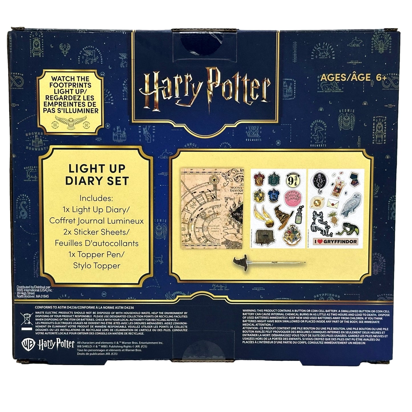 HARRY POTTER LIGHT UP DIARY SET