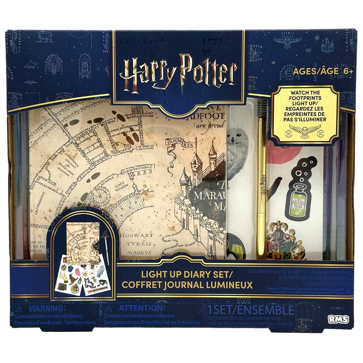 HARRY POTTER LIGHT UP DIARY SET