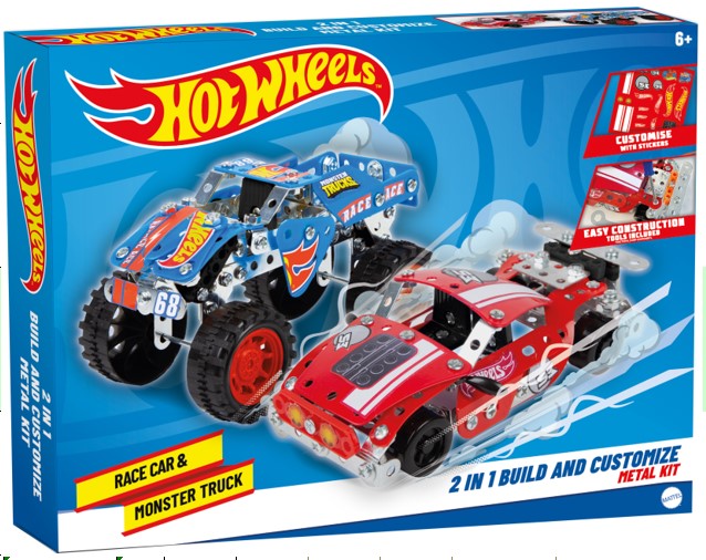 2 PK METAL TECK MONSTER TRUCKS