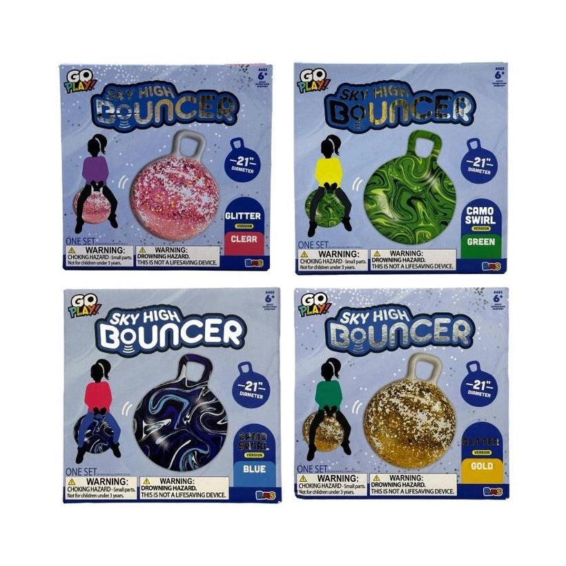 21 INCH SKY HIGH BOUNCER ASSORTED