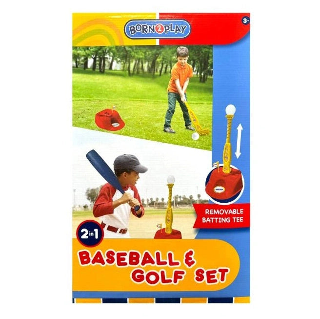 2 IN 1 BASEBALL AND GOLF SET