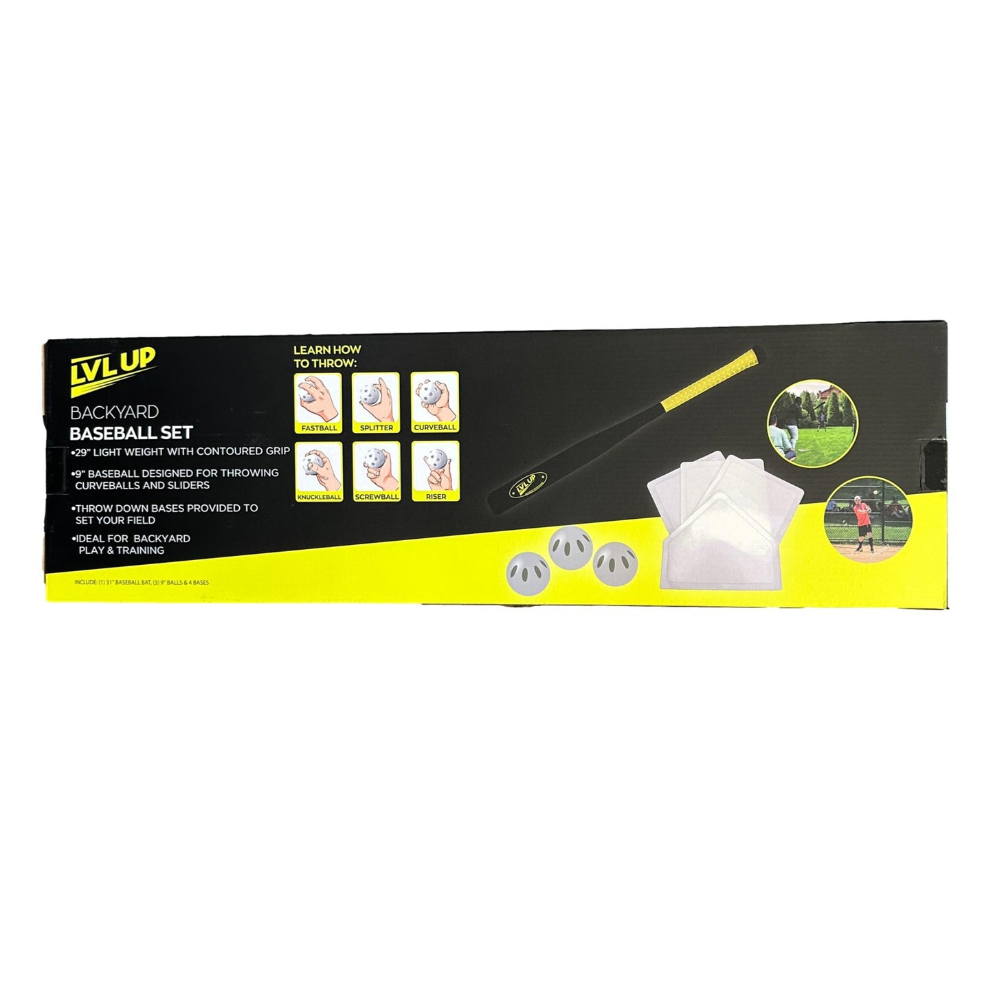BACKYARD BASEBALL SET - BLACK