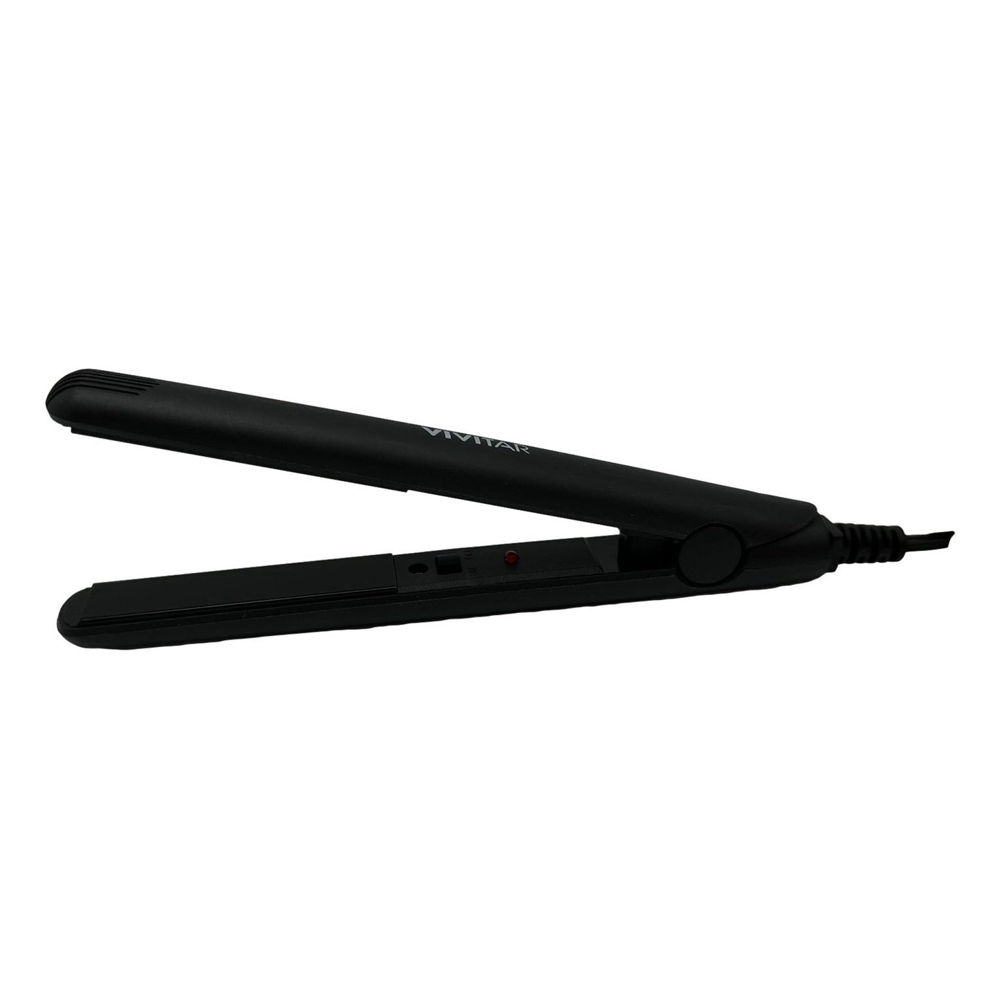 Black hair straightener with cord.