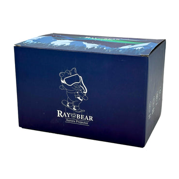 POLAR BEAR PROJECTOR ON SILVER SNOWBOARD