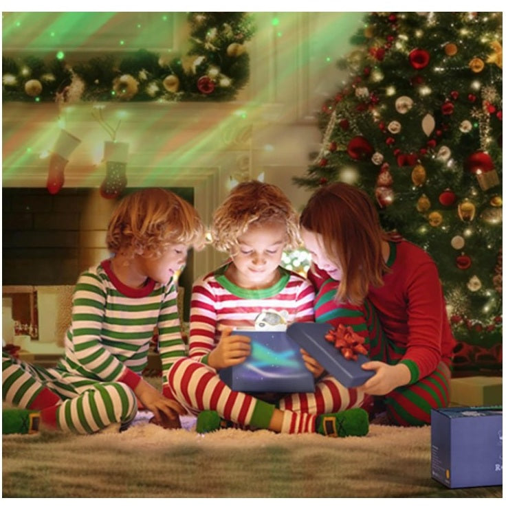 RAY BEAR AND GOLD SNOWBOARD AURORA PROJECTOR