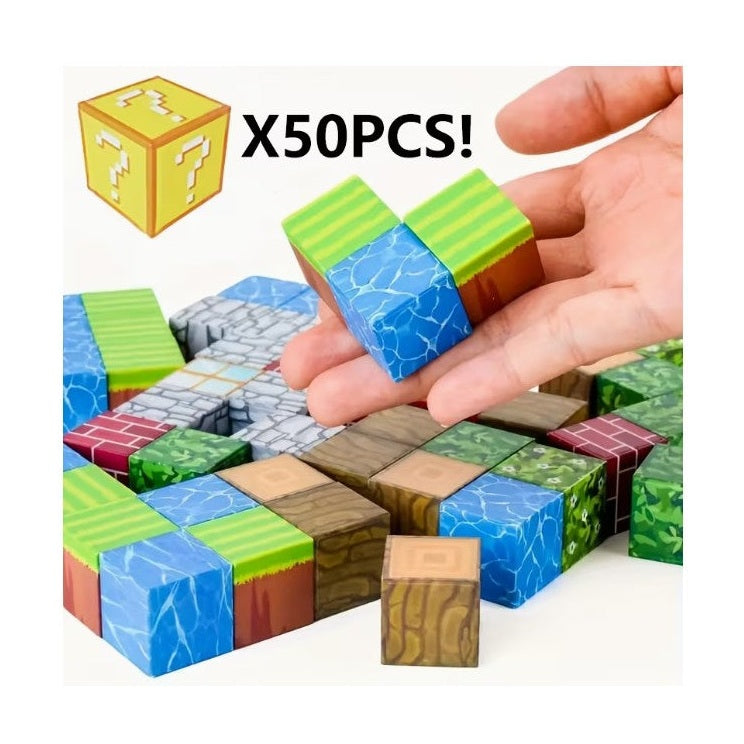 50 PC MAGNETIC BUILDING CUBES