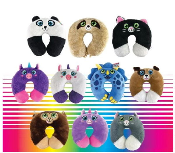 PLUSH NECK PILLOWS ASSORTED