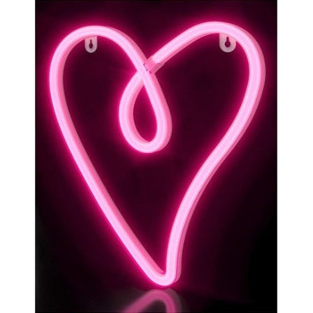 NEON HEART LED WALL LIGHT