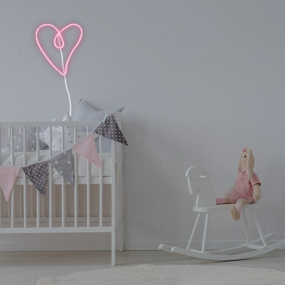 NEON HEART LED WALL LIGHT