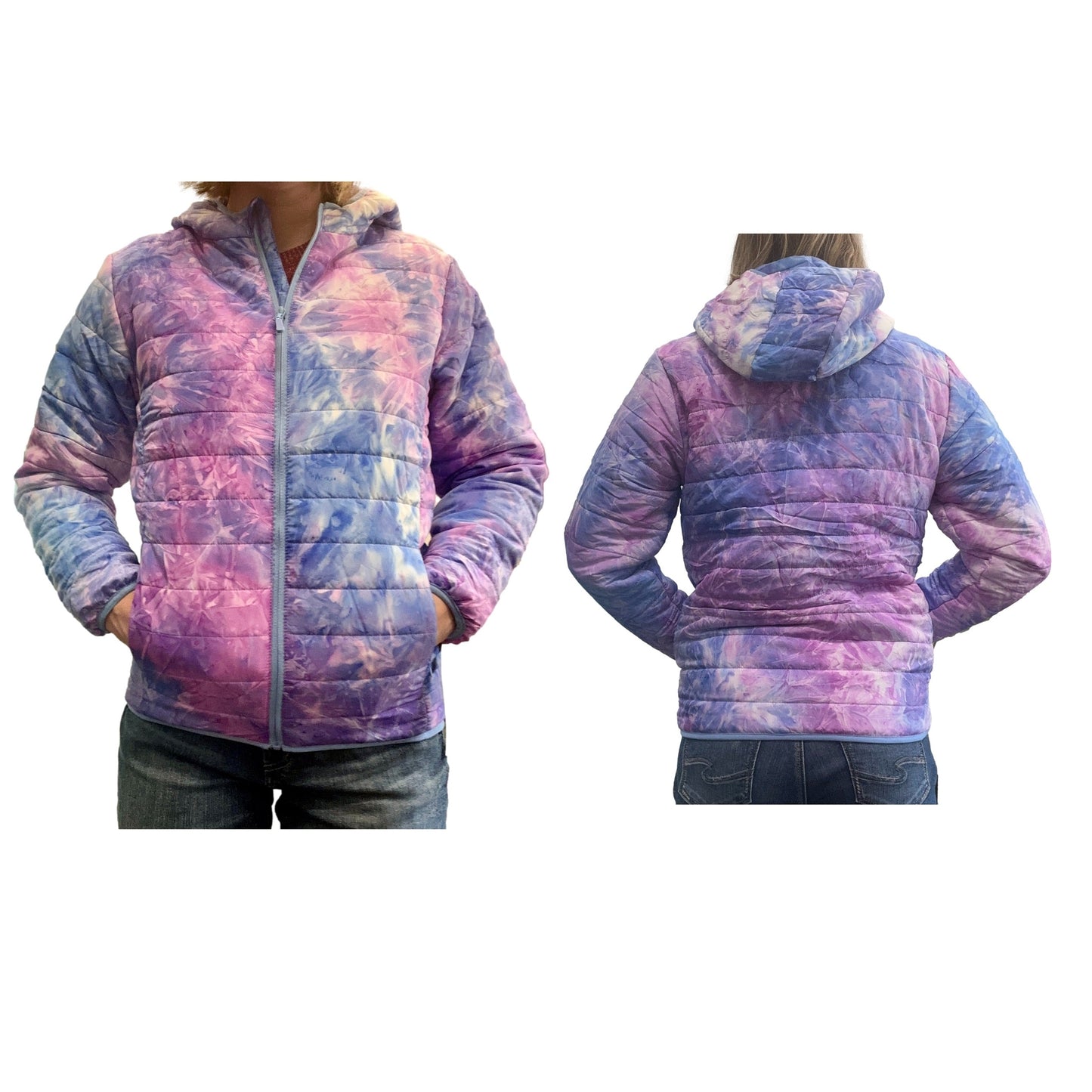 CHAQUETA JUVENIL MORADA TIE DYE TALLAS 8-18
