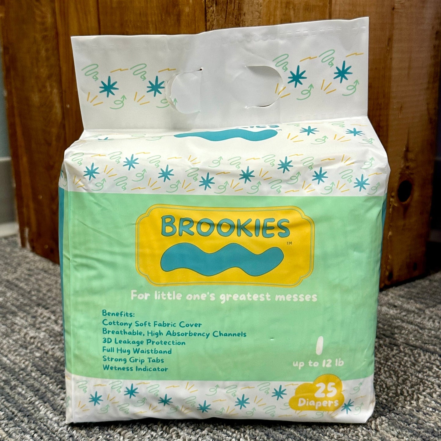 25 CT SIZE 1 BABY DIAPERS FOR UP TO 12 LBS