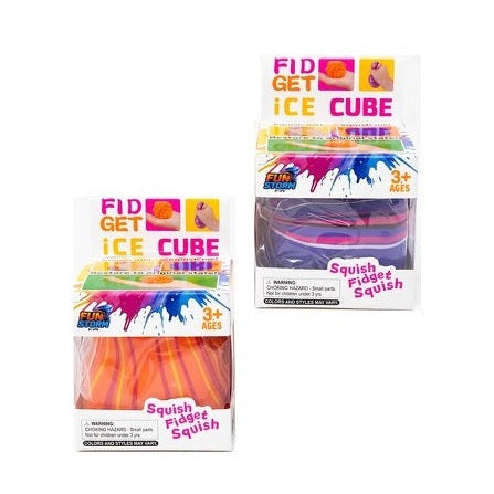 2.5 IN FIDGET ICE CUBE ASSORTED