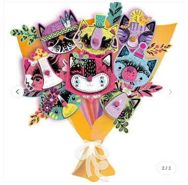 SCRATCH KITTY BOUQUET SET