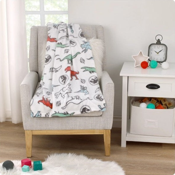 SOFT PLUSH JURASSIC WORLD BLANKET