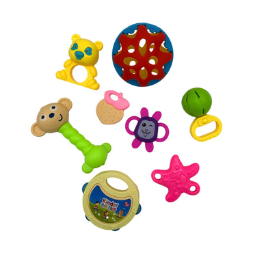 Assorted baby toys.