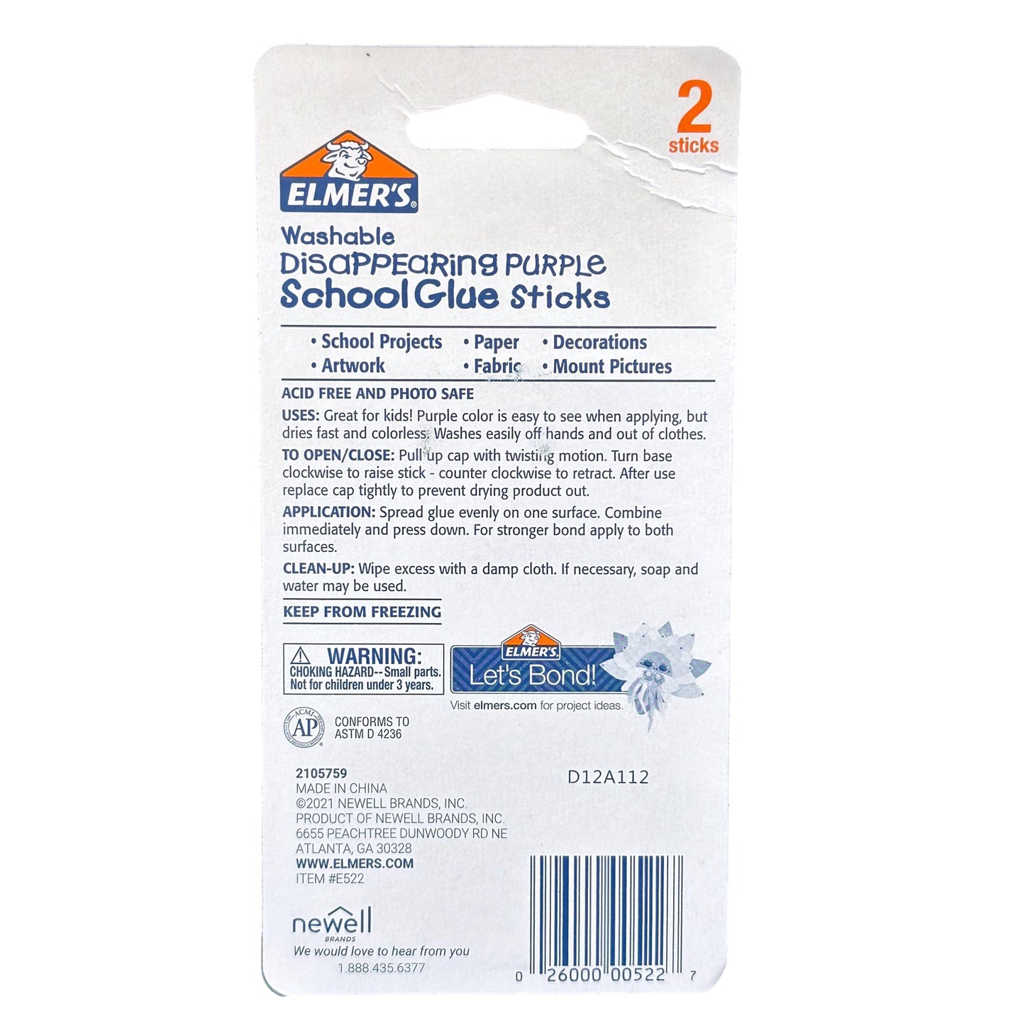 ELMERS 2 PC 0.28 OZ GLUE STICKS