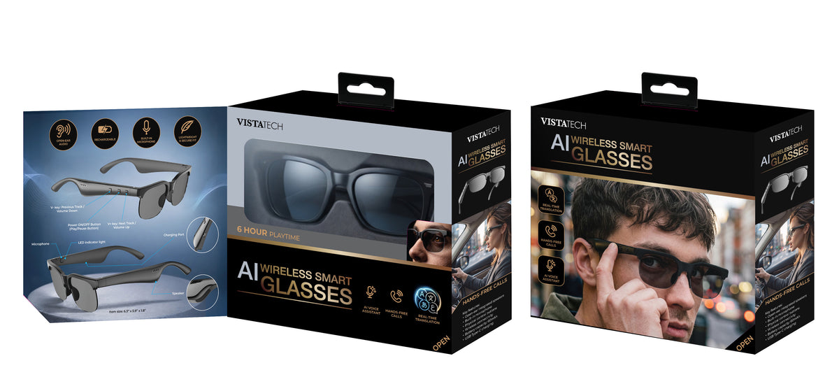 BLACK BT SMART SPEAKER SUNGLASSES
