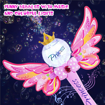 MAGIC PRINCESS BUBBLE BLOWER WITH LIGHTS AND SOUND
