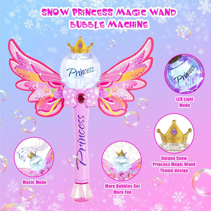 MAGIC PRINCESS BUBBLE BLOWER WITH LIGHTS AND SOUND