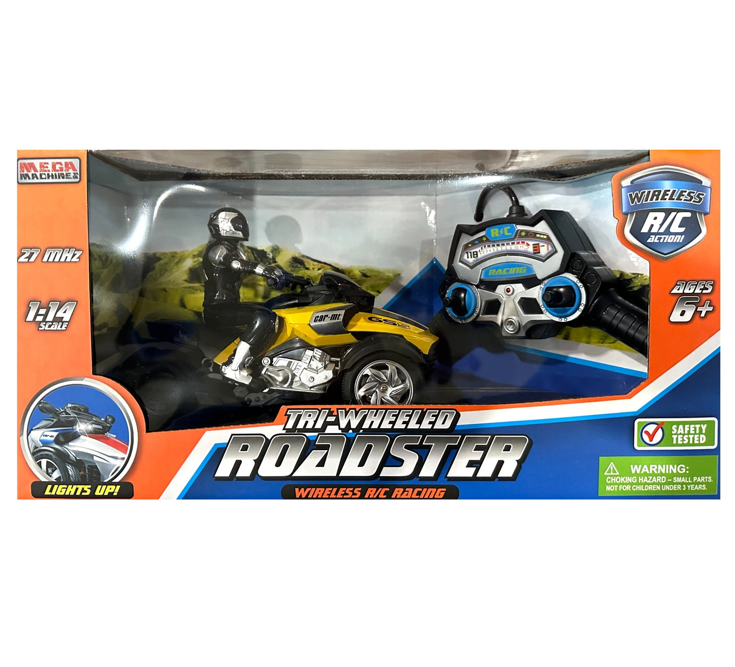1:14 ROADSTER DE TRES RUEDAS CONTROL REMOTO SURTIDO