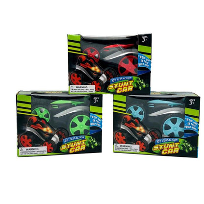 FLIP ACTION STUNT CAR REMOTE CONTROLLED ASSORTED