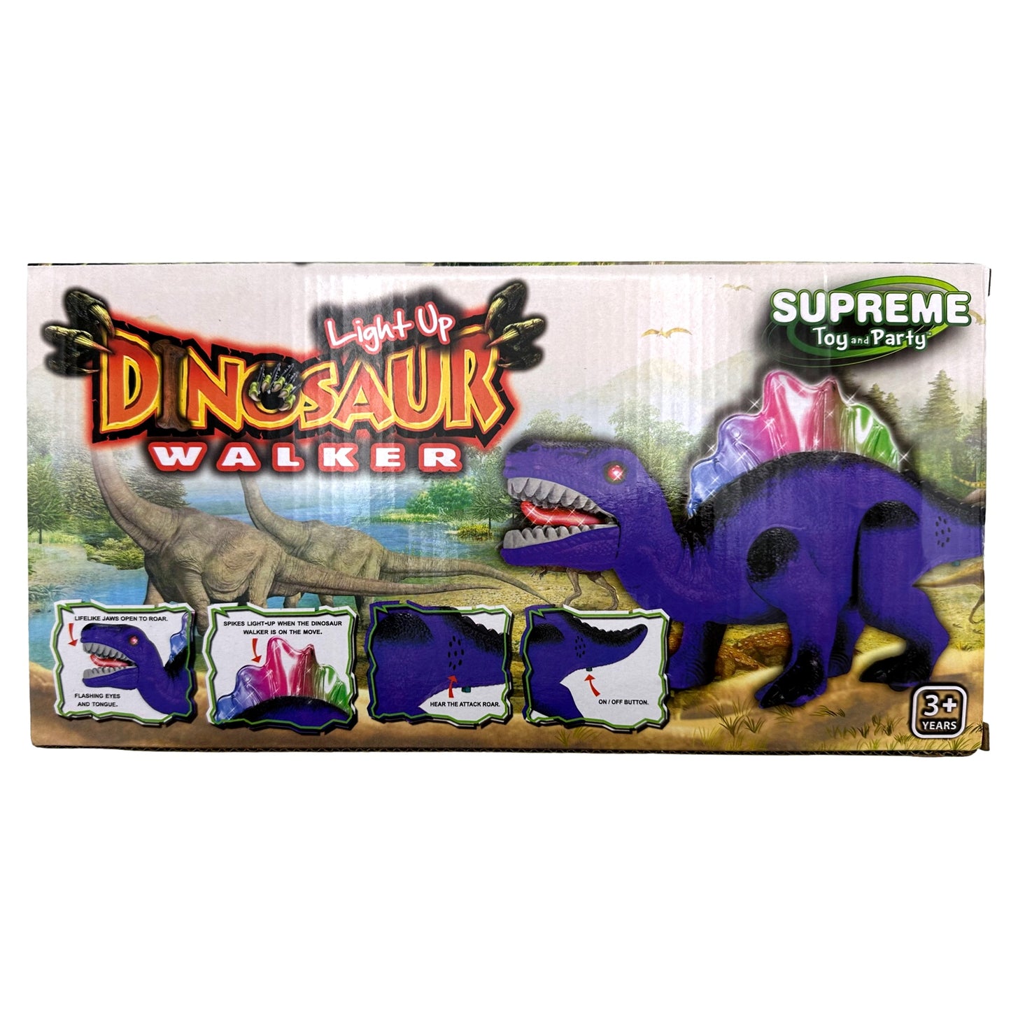 PURPLE LIGHT UP DINOSAUR