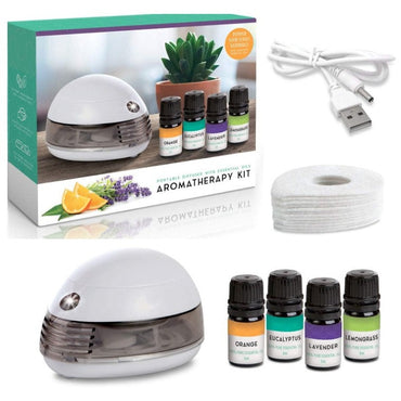 USB POWERED AROMA THERAPY KIT WITH FOUR SCENTS