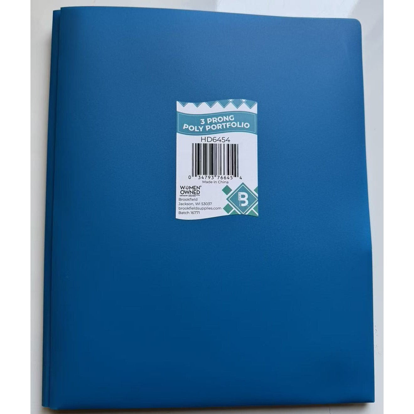 PORTAFOLIO DE 3 PUNTAS DE POLIÉSTER SURTIDO CON 2 BOLSILLOS